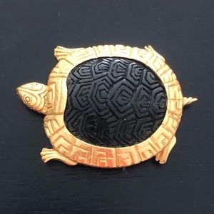Kenneth Lane Turtle Brooch-
